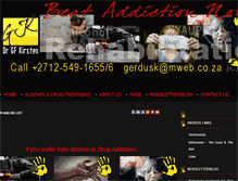 Tablet Screenshot of beataddiction.co.za